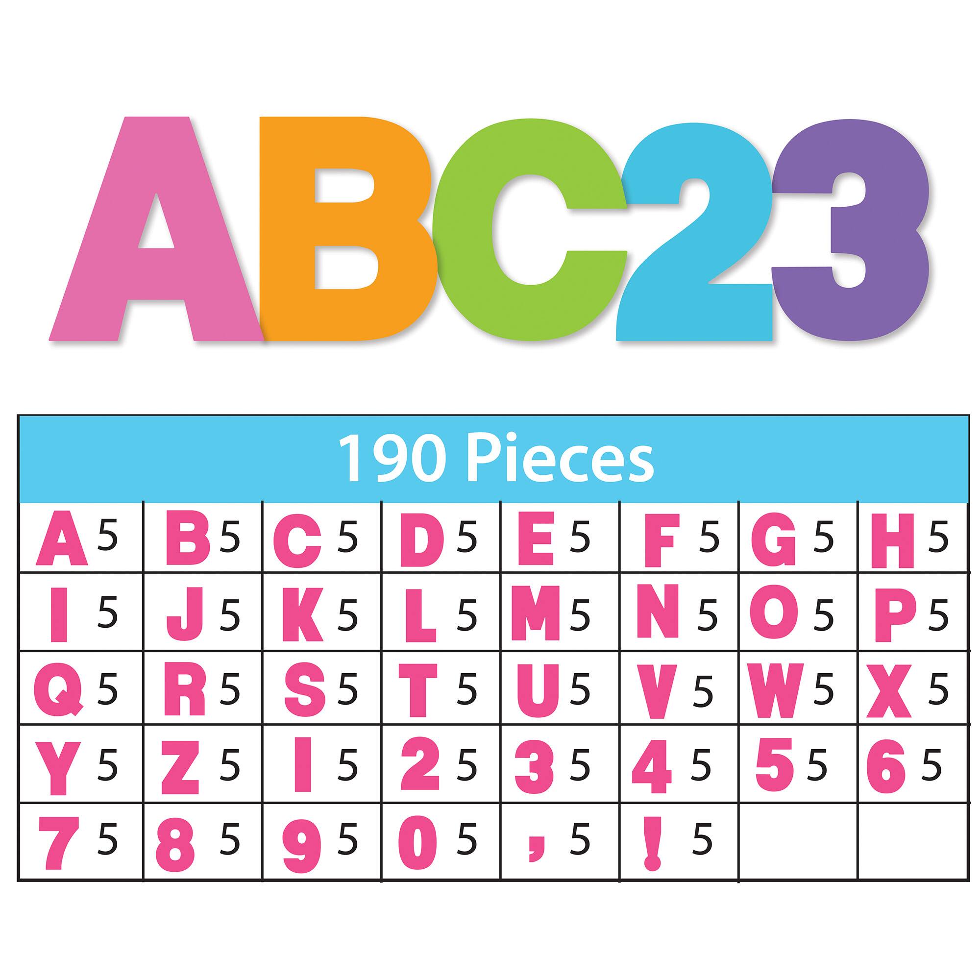 ArtSkills® 4" Neon 190 Piece Paper Poster Letter Set